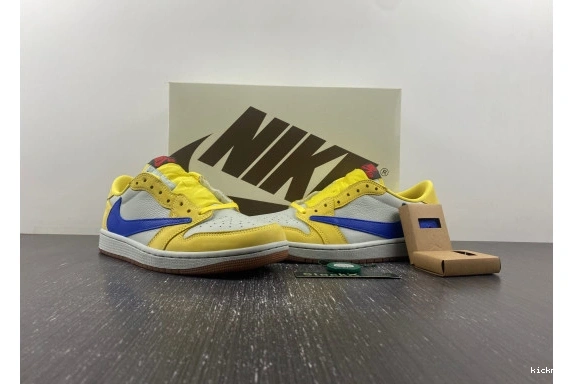Rep DZ4137-700 OG SP Canary Low Scott Travis Retro Jordan 1 0511